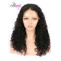 Brazilian Virgin Hair Natural Curly Human Hair Lace Front Wig 130% 150% 180% Density