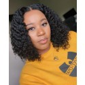 Indian Remy Curly Hair Full Lace Wig 130% 150% 180% Density For Black Women