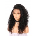 Real Hair Wigs for Sale,360 Glueless Human Hair Lace Wigs for Black Women,Natural Looking Side Parting Indian Remy Water Wave Curly Pre Plucked 18 inch Wig 150% Density