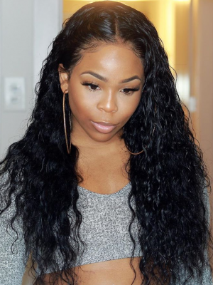 Brazilian Lace Front Wigs, Virgin Human Hair Wigs for Black Women Pre Plucked Natural Wave 